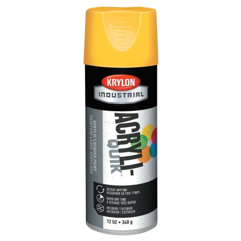 KRYLON 425-K01806A00 SAFETY YELLOW FIVE BALL INTERIOR/EXTERIOR SPRAY PAINT - 6EA/CS